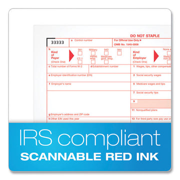 TOPS™ W-2 Tax Form-envelope Kits, Six-part Carbonless, 8.5 X 5.5, 2-page, (24) W-2s And (1) W-3, 24-sets freeshipping - TVN Wholesale